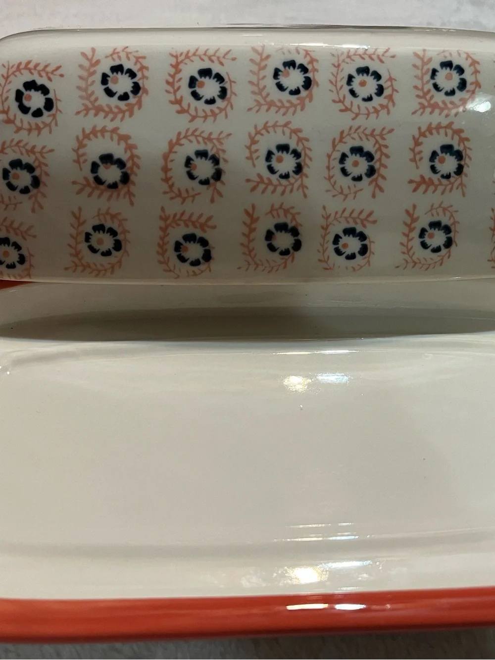 Threshold stoneware butter dish